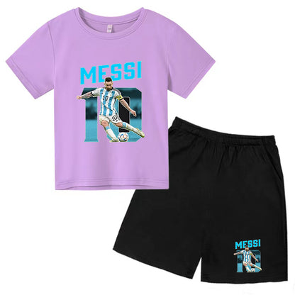 Kinder Messi Shirt und Short Set T-Shirt