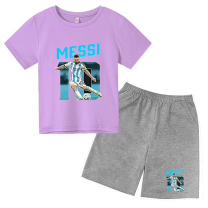 Kinder Messi Shirt und Short Set T-Shirt