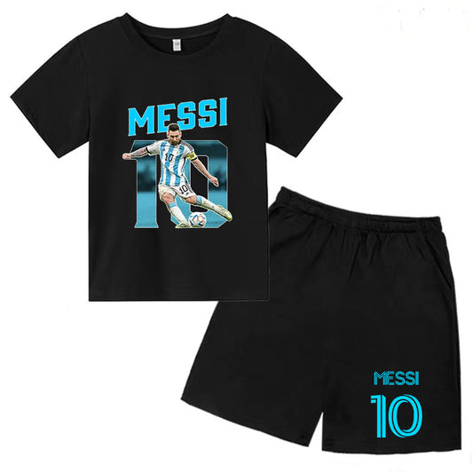 Kinder Messi Shirt und Short Set T-Shirt