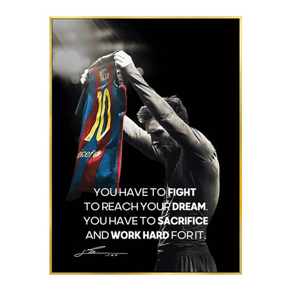 Messi und Ronaldo Poster