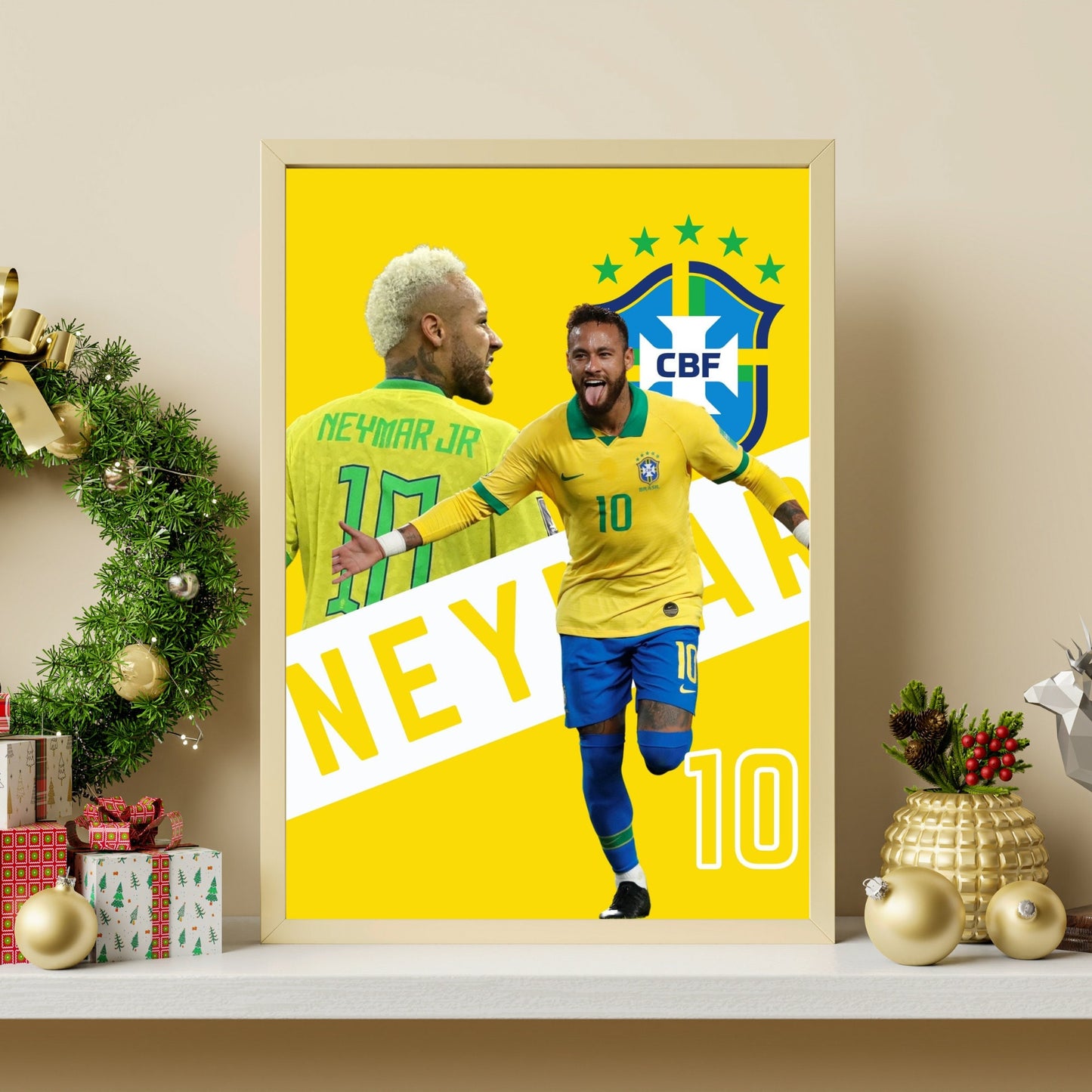 Ronaldo/Messi/Neymar/Mbappe Poster